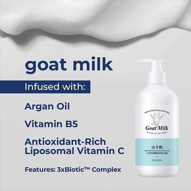GOAT MILK BODY SHOWER GEL- (300 ml) - Buy 1 Get 1 Free