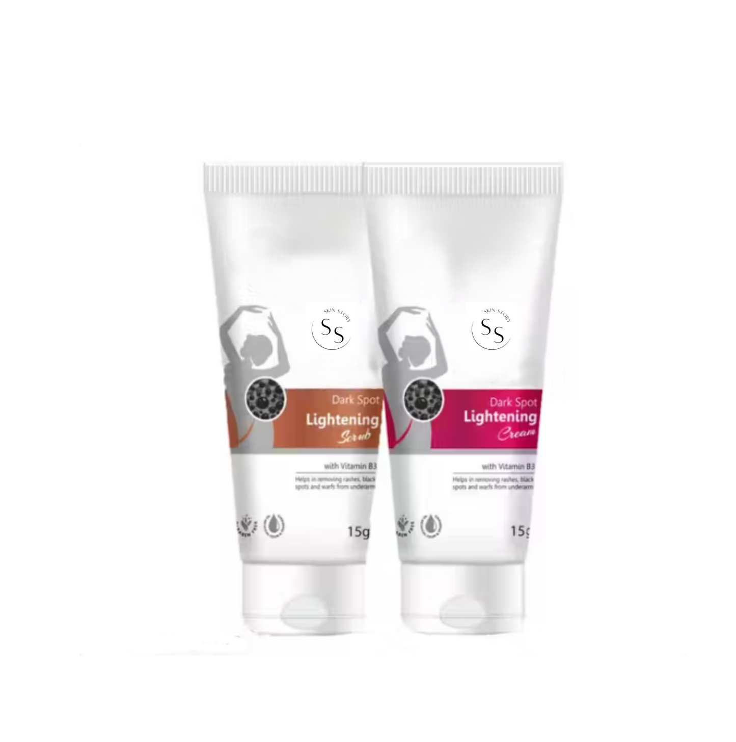 Skin Care Cream with combo pack For Intimate Lightening/Dark Spots/Uneven Tone/Skin Whitening | For Dark Underarms, Neck, Knees, Elbows and Inner Thigh Pack of 2- 15gm*2 (30 g) ₹52 ₹93 44% off